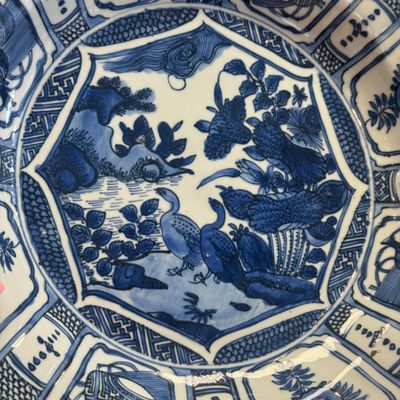 A Chinese blue and white 'Geese' dish — photo 8