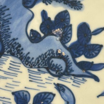 A Chinese blue and white 'Geese' dish — photo 10