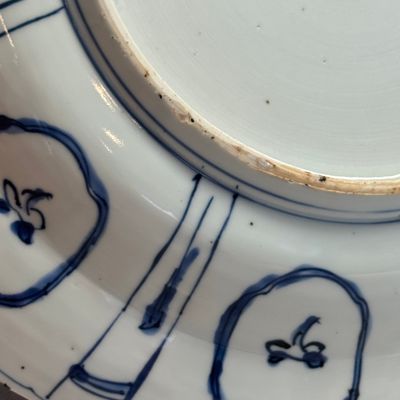A Chinese blue and white 'Geese' dish — photo 9