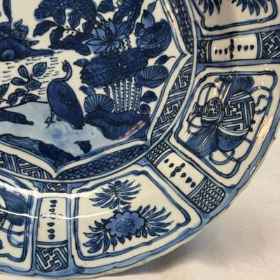A Chinese blue and white 'Geese' dish — photo 5