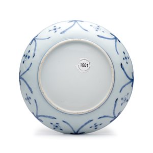 A Chinese blue and white 'Horses' plate — photo 2