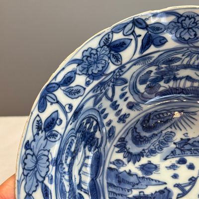 A Chinese blue and white 'Klapmuts' bowl — foto 3
