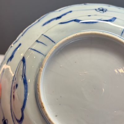 A Chinese blue and white 'Klapmuts' bowl with a bird of prey — photo 17