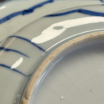 A Chinese blue and white 'Klapmuts' bowl with a bird of prey — photo 18