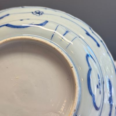 A Chinese blue and white 'Klapmuts' bowl with a bird of prey — photo 19