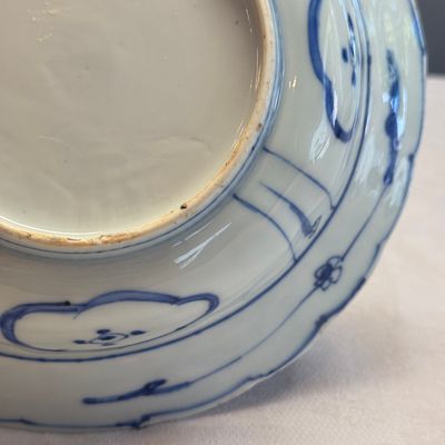 A Chinese blue and white 'Klapmuts' bowl with a bird of prey — photo 21