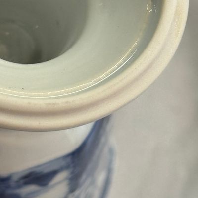 A Chinese blue and white ' Landscapes and Flowers' goblet — photo 20