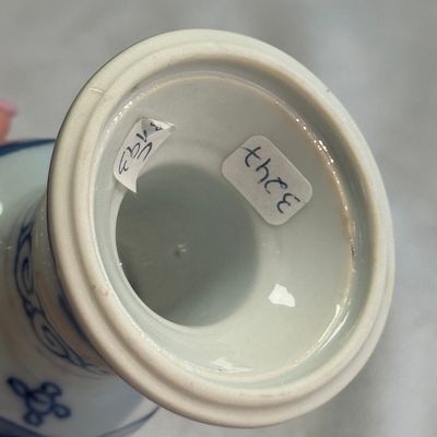 A Chinese blue and white ' Landscapes and Flowers' goblet — photo 22