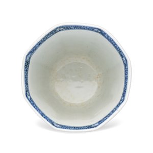 A Chinese blue and white ' Landscapes and Flowers' goblet — photo 9
