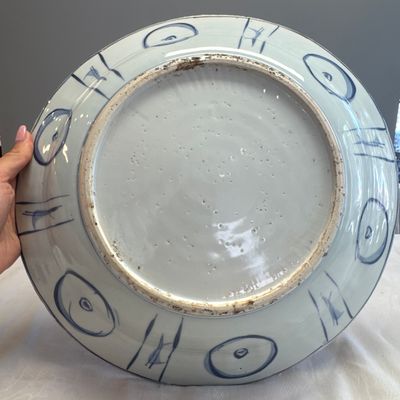 A Chinese blue and white 'Leaping Carp' dish — 照片 13