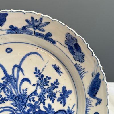 A Chinese blue and white 'Lizard' plate — foto 4