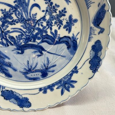 A Chinese blue and white 'Lizard' plate — foto 5