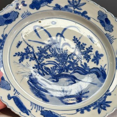 A Chinese blue and white 'Lizard' plate — foto 6