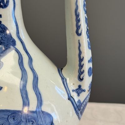 A Chinese blue and white 'Magic Fountain' ewer — photo 8