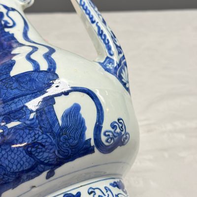 A Chinese blue and white 'Magic Fountain' ewer — foto 13