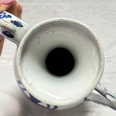 A Chinese blue and white 'Magic Fountain' ewer — foto 14