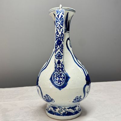 A Chinese blue and white 'Magic Fountain' ewer — foto 5