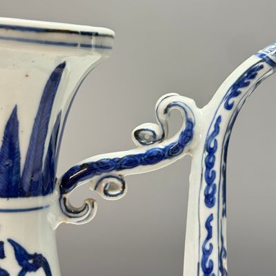 A Chinese blue and white 'Magic Fountain' ewer — foto 8