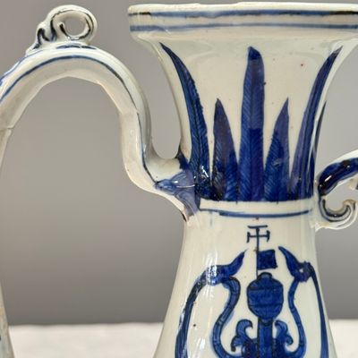 A Chinese blue and white 'Magic Fountain' ewer — foto 10