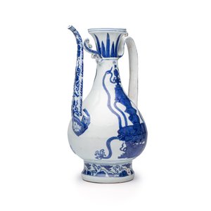 A Chinese blue and white 'Magic Fountain' ewer — foto 2
