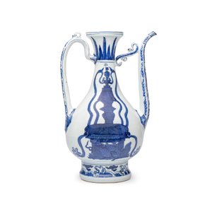 A Chinese blue and white 'Magic Fountain' ewer — foto 4