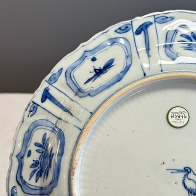 A Chinese blue and white 'Mandarin Duck' plate — 照片 12