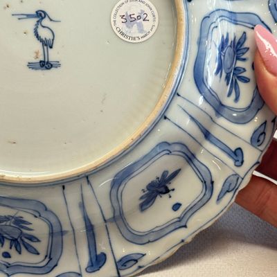 A Chinese blue and white 'Mandarin Duck' plate — 照片 14