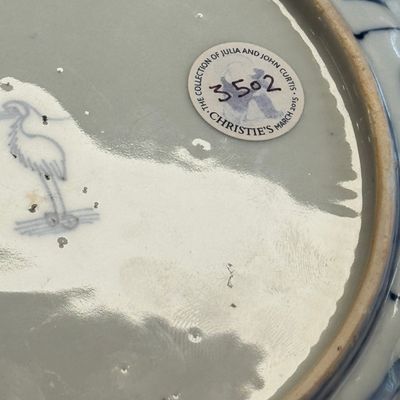 A Chinese blue and white 'Mandarin Duck' plate — 照片 19