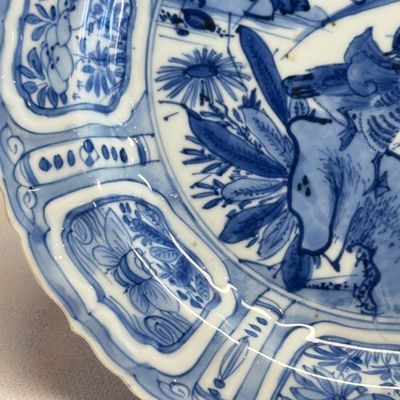 A Chinese blue and white 'Mandarin Duck' plate — 照片 2