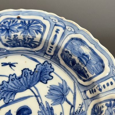 A Chinese blue and white 'Mandarin Duck' plate — 照片 4