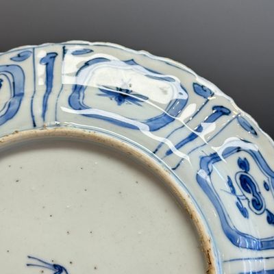 A Chinese blue and white 'Pair of Birds' plate — photo 11
