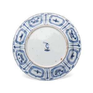 A Chinese blue and white 'Pair of Birds' plate — photo 2