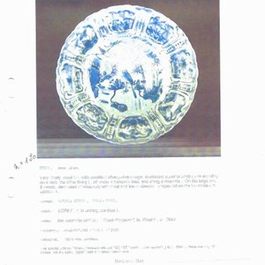 A Chinese blue and white 'Pair of Birds' plate — photo 3