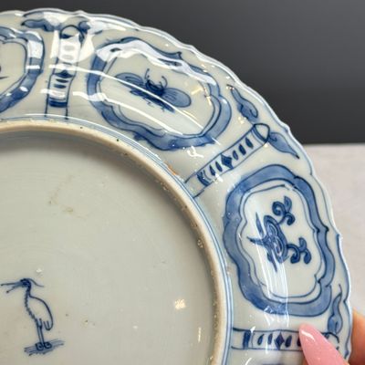 A Chinese blue and white 'Pheasants' plate — foto 12
