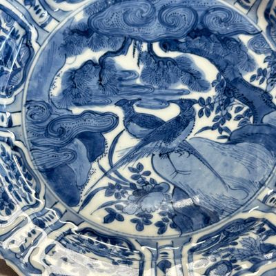 A Chinese blue and white 'Pheasants' plate — foto 6