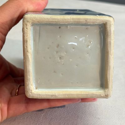 A Chinese blue and white 'Playing Boys' square flask — foto 10
