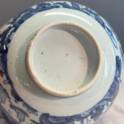 A Chinese blue and white 'Riverscape' bowl — photo 13