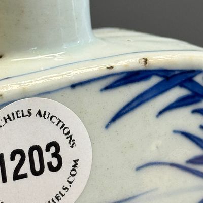 A Chinese blue and white 'Roosters' tea caddy — foto 4