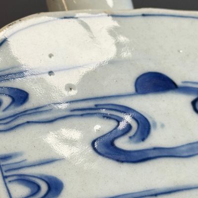 A Chinese blue and white 'Roosters' tea caddy — foto 9