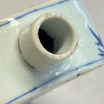 A Chinese blue and white 'Roosters' tea caddy — foto 12