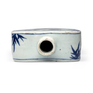 A Chinese blue and white 'Roosters' tea caddy — foto 7
