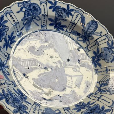 A Chinese blue and white 'Scholar' dish  — photo 7