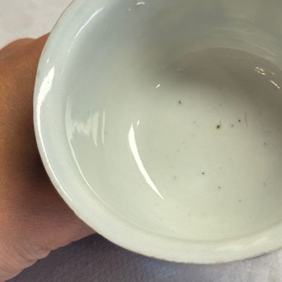 A Chinese blue and white 'Scholars' stem cup — photo 11