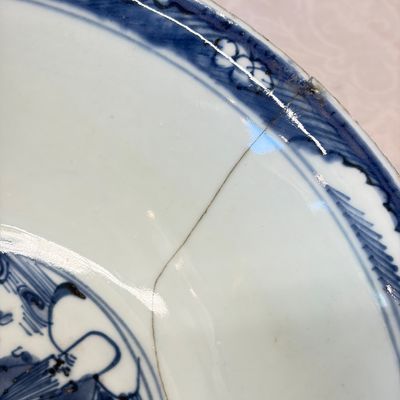 A Chinese blue and white 'Shoulao and Eight Immortals' bowl — foto 7