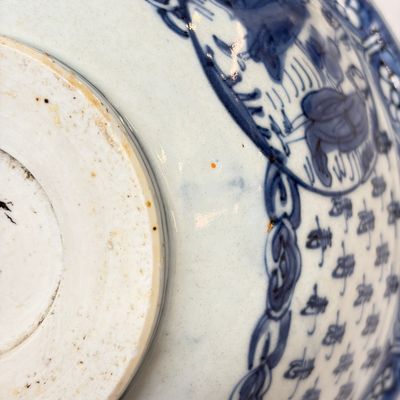 A Chinese blue and white 'Shoulao and Eight Immortals' bowl — foto 18