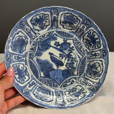 A Chinese blue and white 'Stork' plate — foto 1