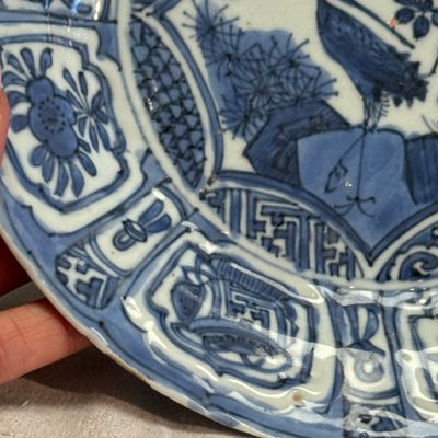 A Chinese blue and white 'Stork' plate — foto 2
