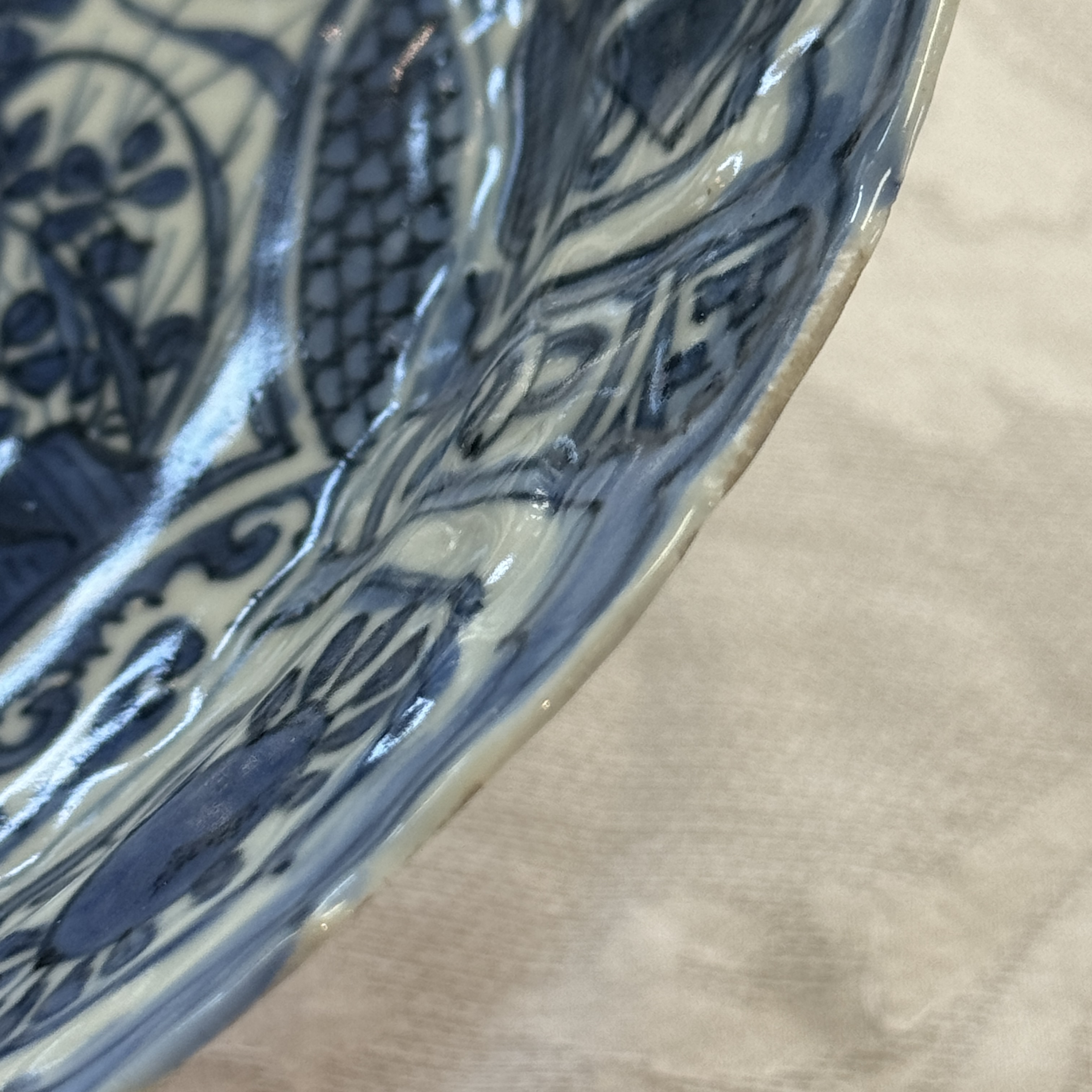 A Chinese blue and white 'Stork' plate — foto 19