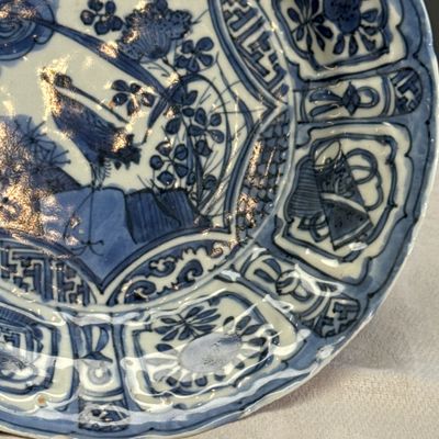 A Chinese blue and white 'Stork' plate — foto 3
