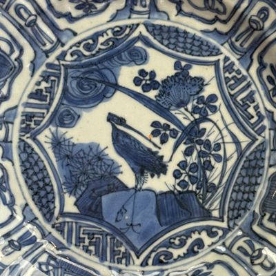 A Chinese blue and white 'Stork' plate — foto 7